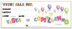 Sfoglia BIGLIETTI INVITO ALLE FESTE